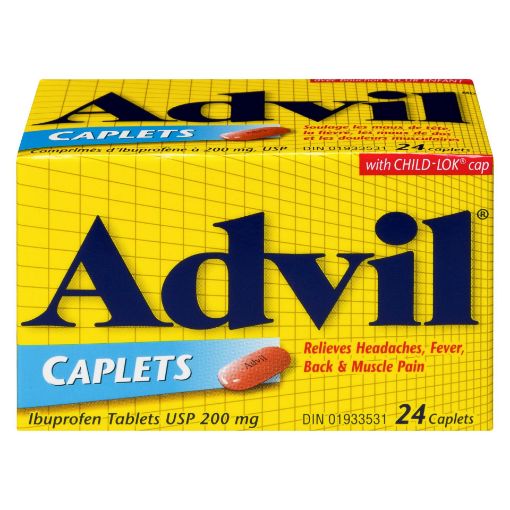 Picture of ADVIL IBUPROFEN CAPLET 200MG 24S                                           