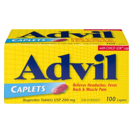 Picture of ADVIL IBUPROFEN CAPLET 200MG 100S                                          