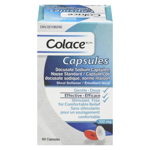 Picture of COLACE STOOL SOFTENER CAPSULES 60S                                         