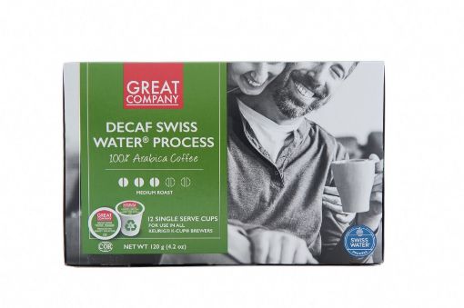 Picture of GREAT COMPANY SINGLE SERVE CUPS - SWISS WATER DECAF 12S