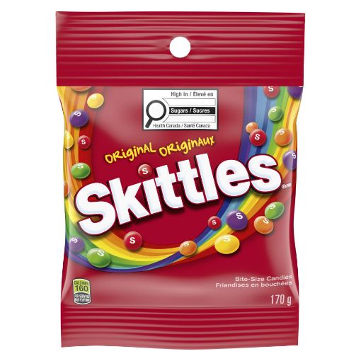 Picture of SKITTLES ORIGINAL PEG 170GR