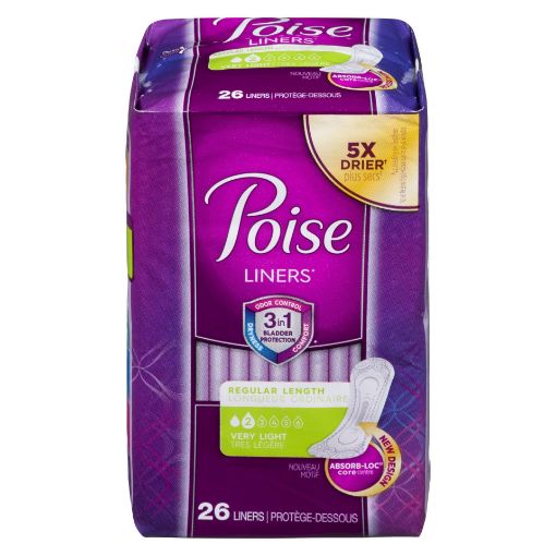 Picture of POISE DAILY LINERS FOR BLADDER LEAKS - VERY LIGHT 26S