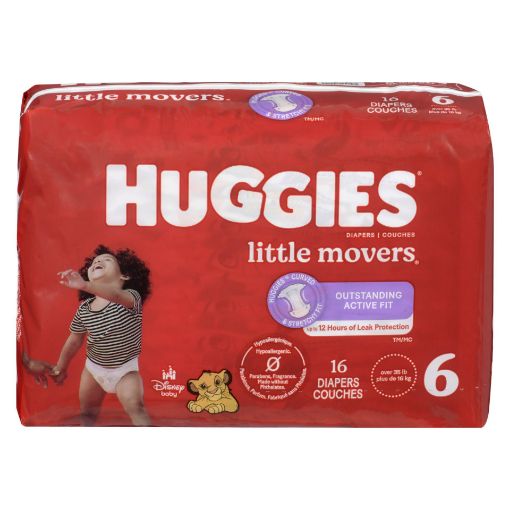 Picture of HUGGIES LITTLE MOVERS DIAPERS STEP 6 JUMBO PACK 16S