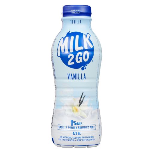 Picture of MILK2GO 1% PARTIALLY SKIMMED MILK - VANILLA 473ML