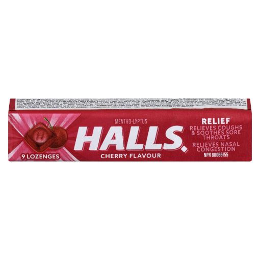 Picture of HALLS LOZENGE - CHERRY 9S                                                  