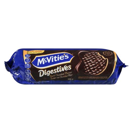 Picture of MCVITIES DIGESTIVE BISCUITS - DARK CHOCOLATE  300GR