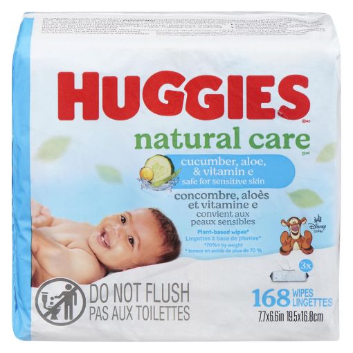 Picture of HUGGIES NATURAL CARE REFRESHING BABY WIPES RFT 3X56S