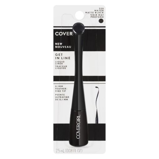 Picture of COVERGIRL GET IN LINE LIQUID EYE LINER - MAJOR MATTE BLACK