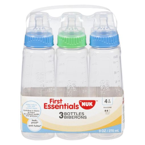 Picture of GERBER FIRST ESSNTLS CLR BOTTLE 9OZ MED FLOW SILICONE 3S