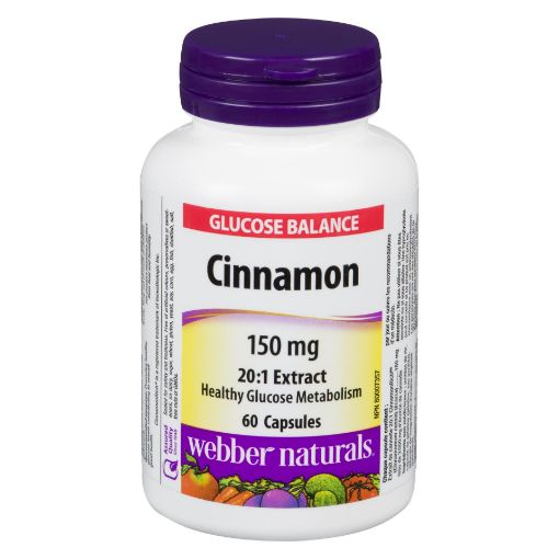 Picture of WEBBER NATURALS CINNAMON EXTRACT CAPLET 150MG 60S                          