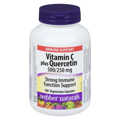 Picture of WEBBER NATURALS QUERCETIN 250MG WITH VITAMIN C CAPSULES 110S