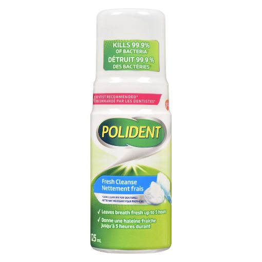 Picture of POLIDENT FRESH CLEANSE FOAMING DENTURE CLEANSER 125ML