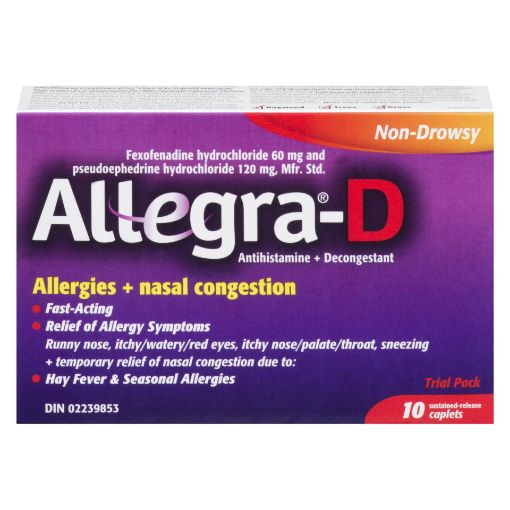 Picture of ALLEGRA-D CAPLETS 10S