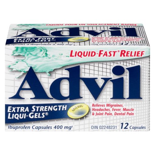 Picture of ADVIL IBUPROFEN - EXTRA STRENGTH LIQUI-GEL 400MG 12S                       