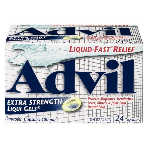 Picture of ADVIL IBUPROFEN - EXTRA STRENGTH LIQUI-GEL 400MG 24S                       