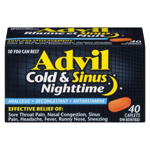 Picture of ADVIL COLD and SINUS NIGHTTIME 40S