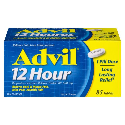 Picture of ADVIL 12 HOUR 600MG TABLETS 85S