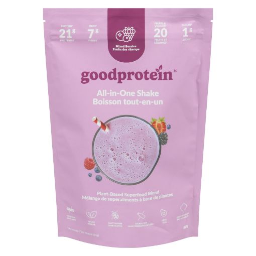 Picture of GOOD PROTEIN ALL-IN-ONE PLANT-BASED PROTEIN SHAKE - MIXED BERRIES 440GR