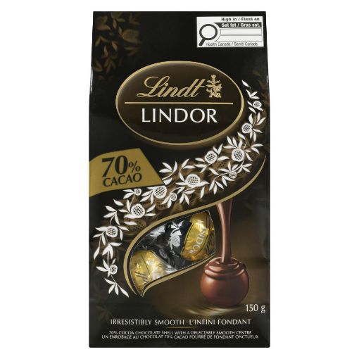 Picture of LINDT LINDOR BAG - 70% CACAO 150GR