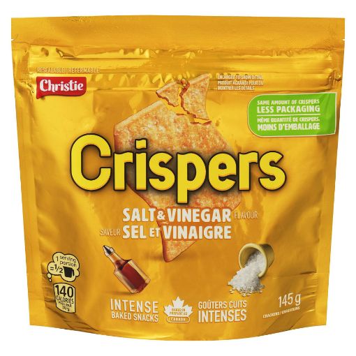 Picture of CHRISTIE CRISPERS - SALT and VINEGAR 145GR