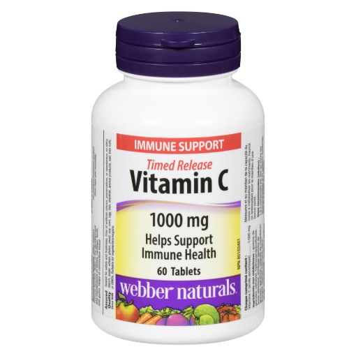 Picture of WEBBER NATURALS VITAMIN C 1000MG TIME RELEASE TABLETS 60S