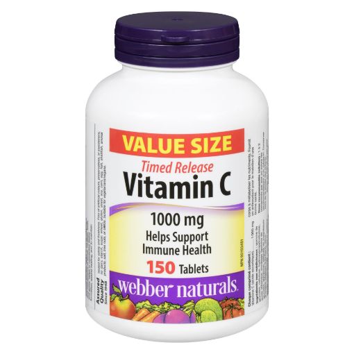 Picture of WEBBER NATURALS TIMED RELEASE VIT C 1000MG W/ ROSE HIPS 150S