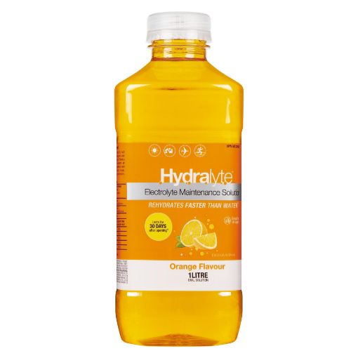 Picture of HYDRALYTE ELECTROLYTE SOLUTION - ORANGE 1LT                                