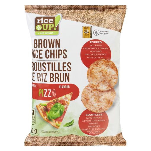 Picture of RICEUP BROWN RICE CHIPS - PIZZA 120GR