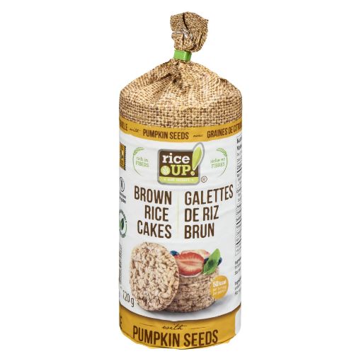 Picture of RICEUP BROWN RICE CAKES - PUMPKIN SEEDS 120GR