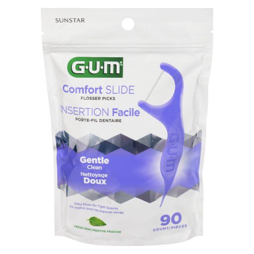 Picture of GUM COMFORT SLIDE FLOSSER PICKS 90S