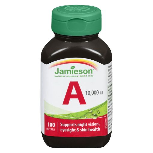 Picture of JAMIESON VITAMIN A SOFTGEL 10,000IU CAPSULE 100S