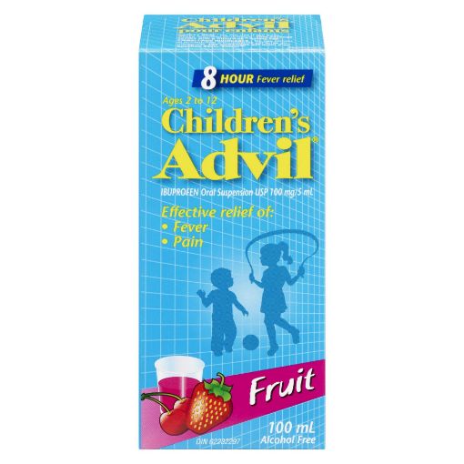 Picture of ADVIL CHILDRENS SUSPENSION IBUPROFEN - FRUIT 100MG 100ML