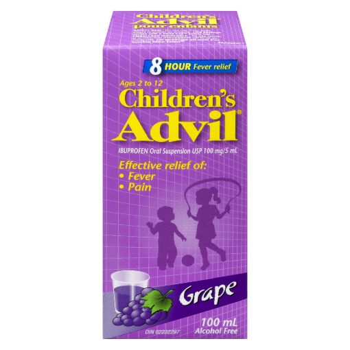 Picture of ADVIL CHILDRENS IBUPROFEN - GRAPE 100ML