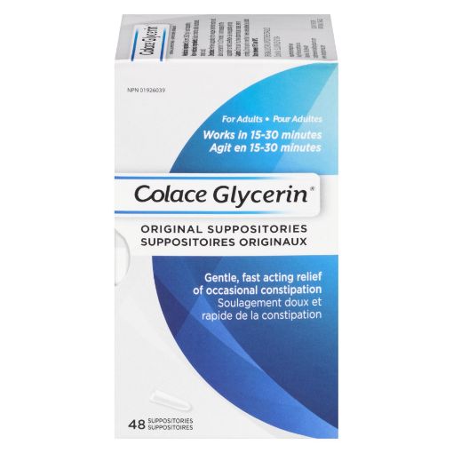 Picture of COLACE GLYCERIN SUPPOSITORIES 48S                                          