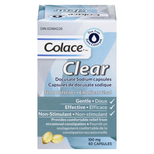 Picture of COLACE CLEAR STOOL SOFTENER CAPS 60S