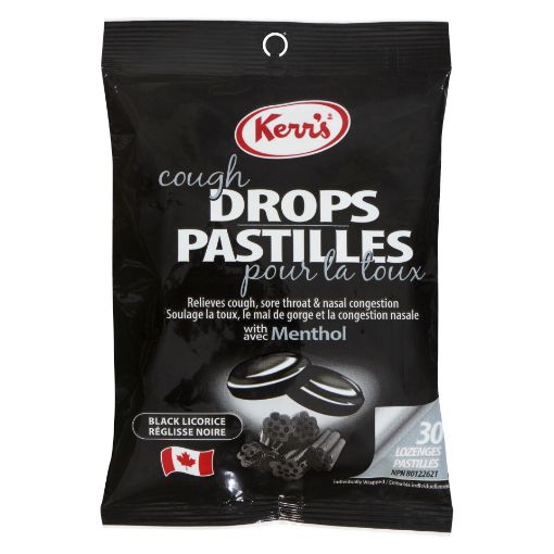 Picture of KERRS COUGH DROPS - BLACK LICORICE 30S