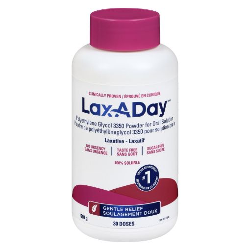 Picture of LAX-A-DAY PEG 3350 POWDER - 30 DAY SUPPLY 510GR