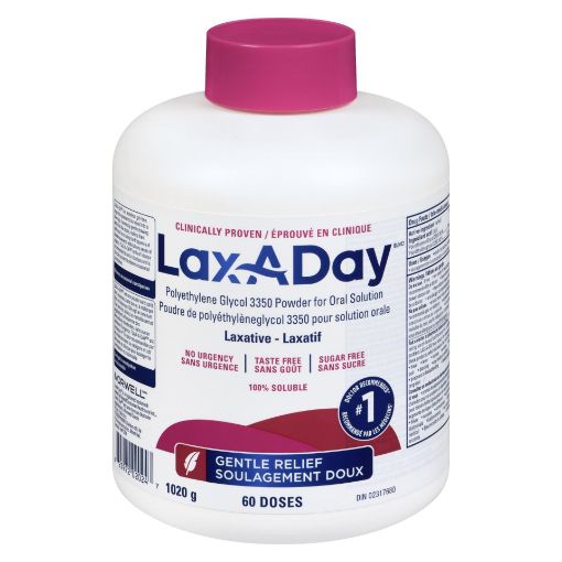 Picture of LAX-A-DAY PEG 3350 POWDER - 60 DAY SUPPLY 1020GR