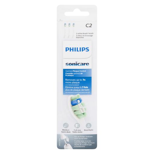 Picture of PHILIPS SONICARE C2 OPTIMAL PLAQUE CONTROL TOOTHBRUSH HEADS HX9023/92 3S   