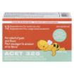 Picture of ACET SUPPOSITORIES 325MG 12S