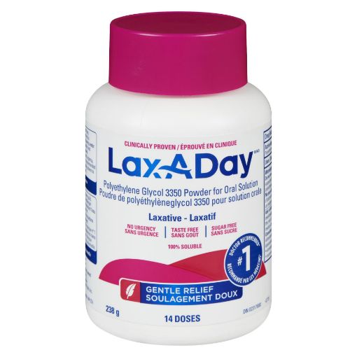 Picture of LAX-A-DAY PEG 3350 POWDER - 14 DAY SUPPLY 238GR                            