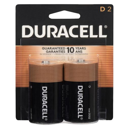Picture of DURACELL COPPERTOP BATTERIES D 2S
