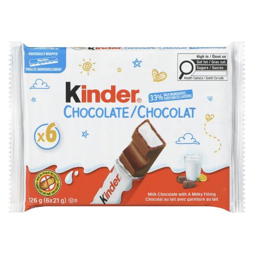 Picture of KINDER CHOCOLATE - MULTIPACK 6X21GR