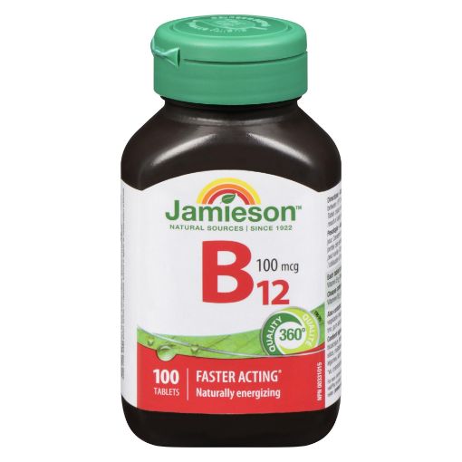 Picture of JAMIESON VITAMIN B12 100MCG TABLET 100S