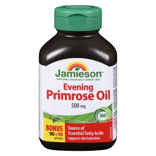 Picture of JAMIESON EVENING PRIMROSE 500MG CAPSULE 180S                               