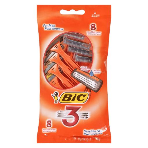 Picture of BIC 3  SHAVER - ORIGINAL TRIPLE BLADE - MENS 8S                            