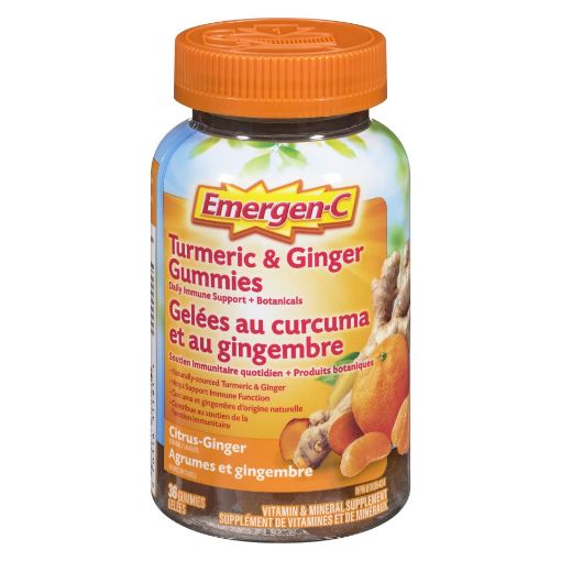 Picture of EMERGEN-C TUMERIC and GINGER GUMMIES 36S