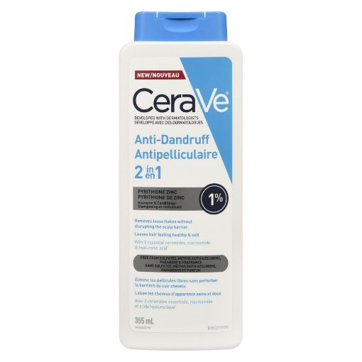Picture of CERAVE SHAMPOO and CONDITIONER - ANTI-DANDRUFF 2IN1 HYDRATING 355ML