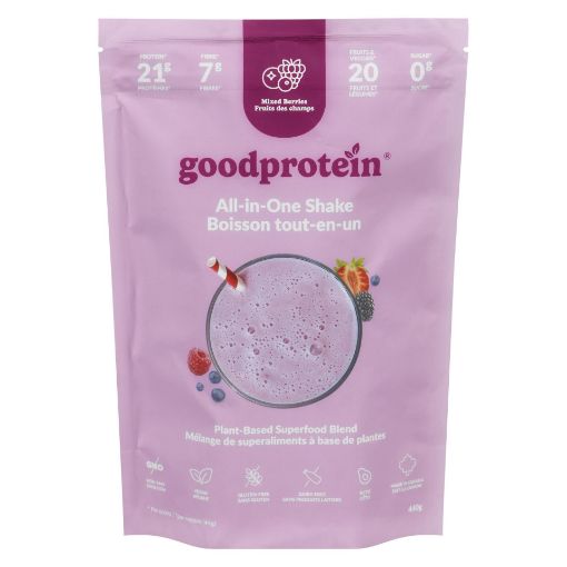 Picture of GOOD PROTEIN ALL-IN-ONE PLANT-BASED PROTEIN SHAKE - MIXED BERRIES 440GR