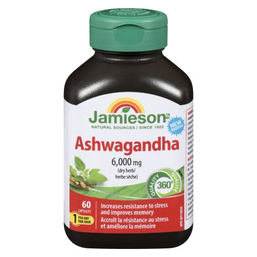 Picture of JAMIESON ASHWAGANDA 6000MG CAPS 60S